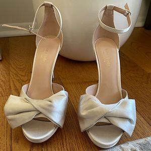 Kate Spade Ivory Satin Bridal Shoe